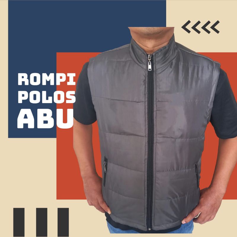 Jual Vest Rompi Motor Pria Gelembung Abu | Shopee Indonesia
