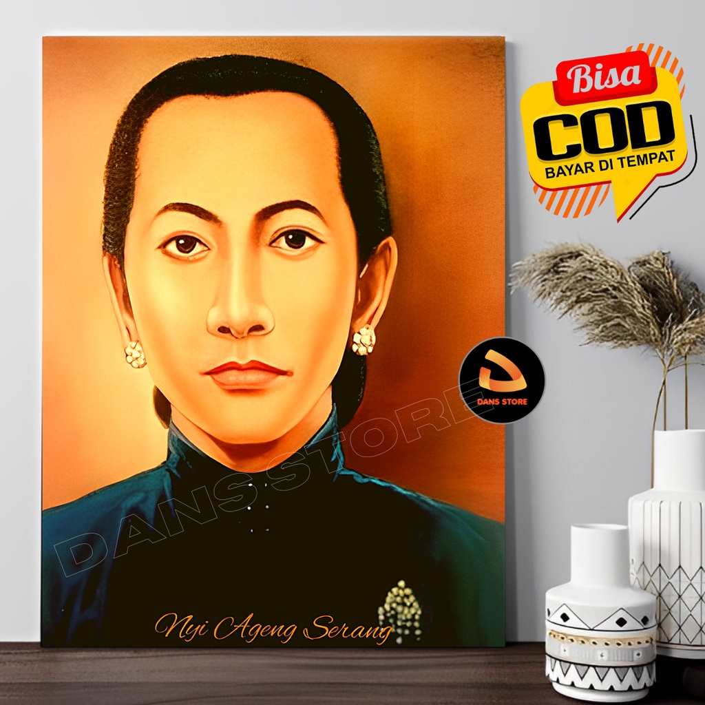 Jual Pahlawan Nasional Poster Lukisan Nyi Ageng Serang Hiasan Dinding ...