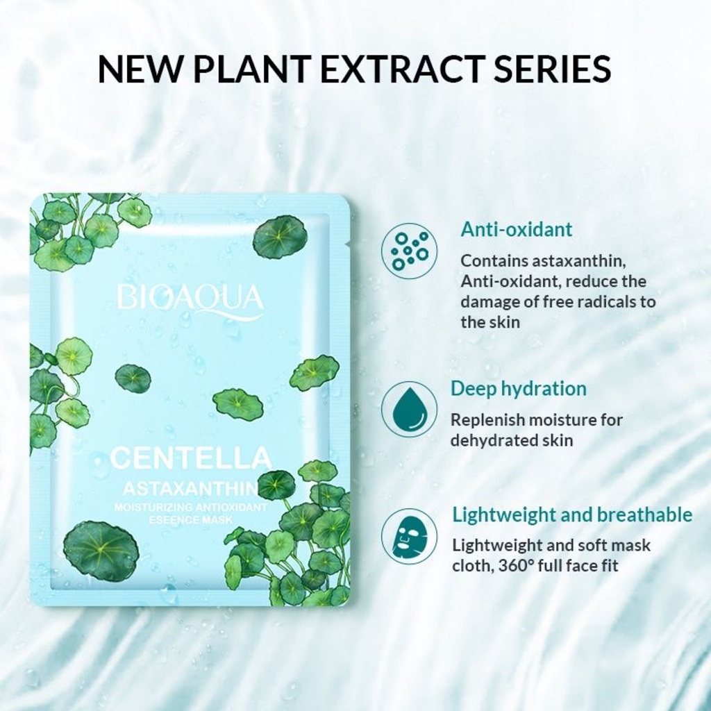Jual BIOAQUA Sheet Mask Centella Brightening Moisturizing Antioxidant