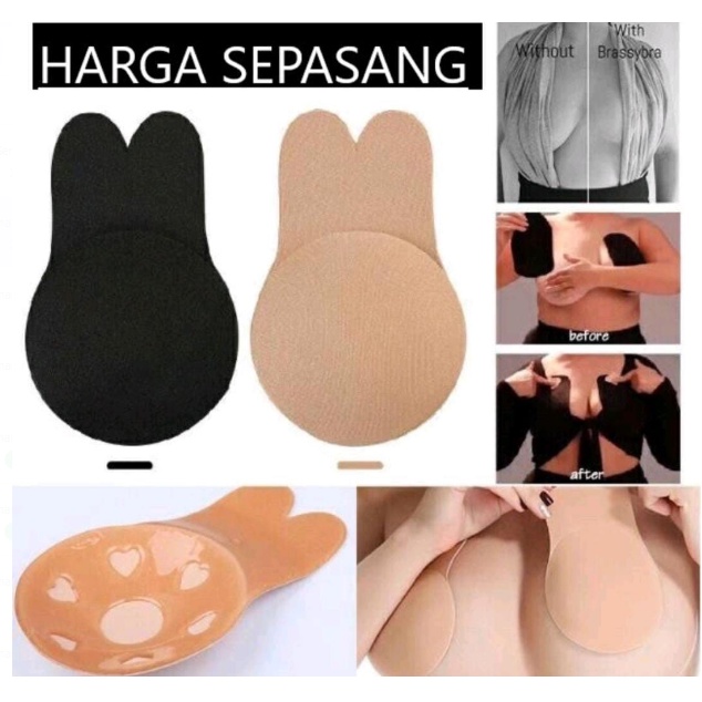 Jual RABBIT BRA BEHA TEMPEL NIPPLE PAD COVER INVISIBLE PUSH UP BH