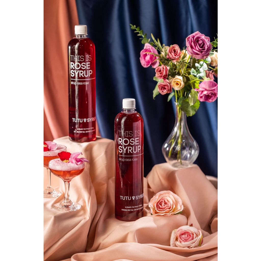Jual Tutu Rose Syrup 1000ml - Sirup Rasa Bunga Mawar | Shopee Indonesia