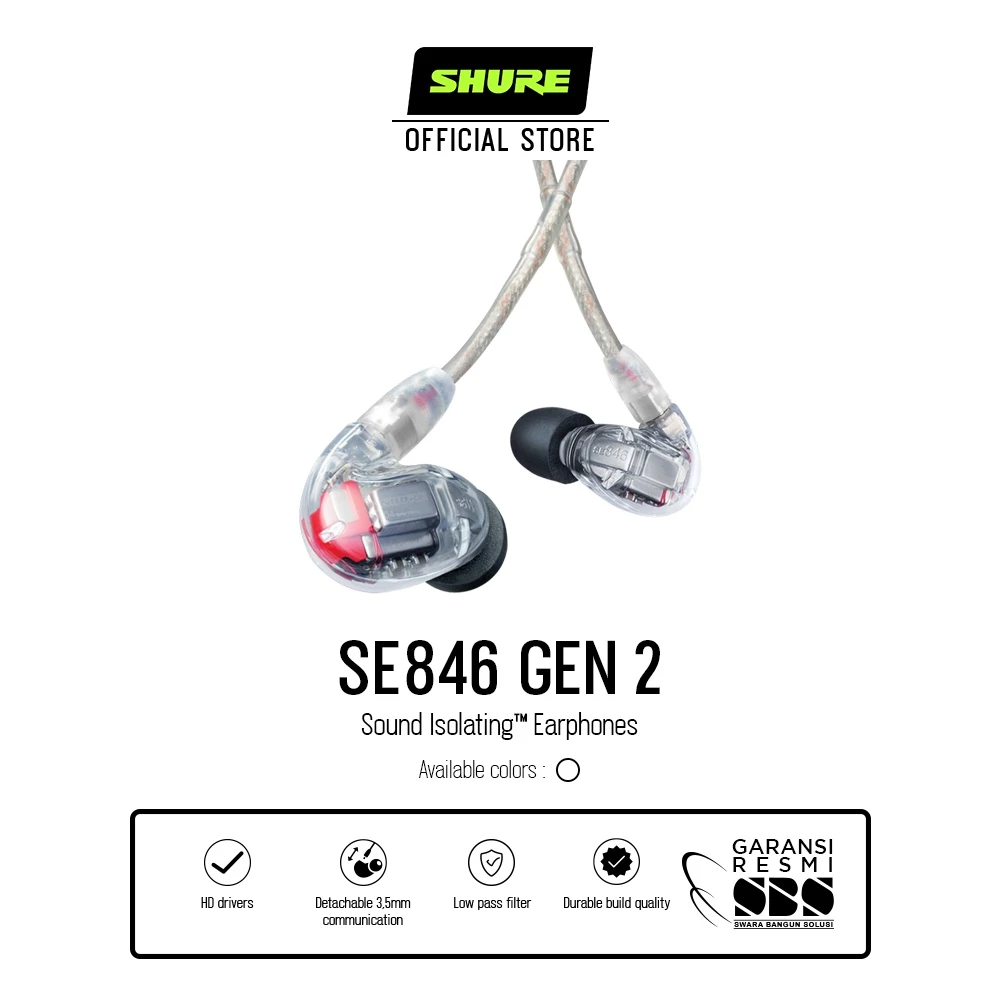 Shure Sound Isolating™ Earphones SE846 GEN 2