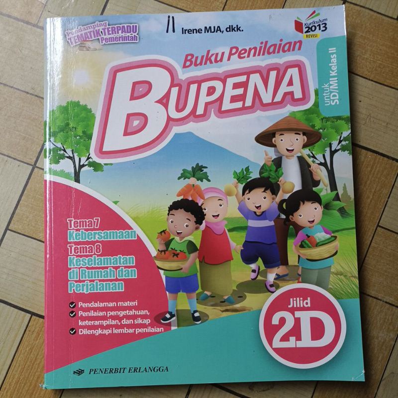 Jual ORIGINAL BUKU BUPENA KELAS 2 SD 2A 2B 2C 2D SD KURIKULUM 2013 ...