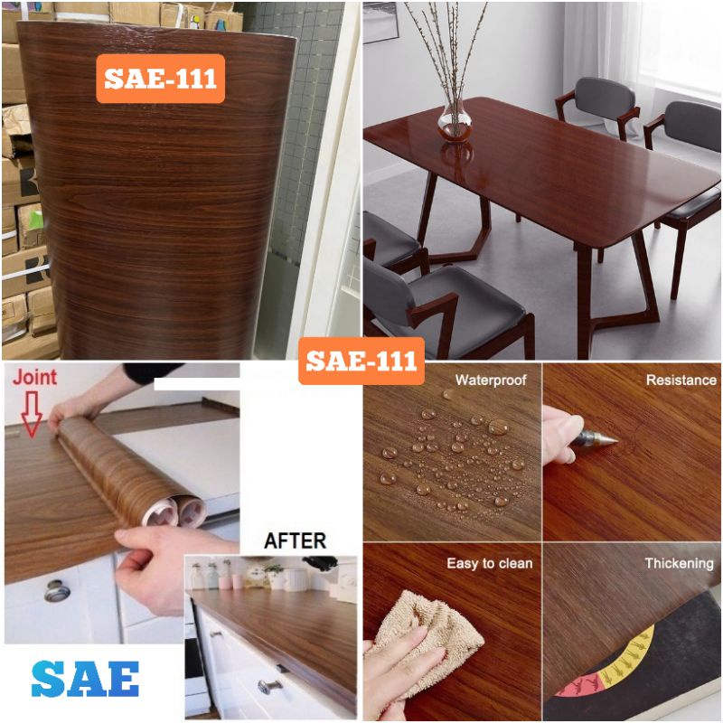 Jual Stiker Kayu Wallpaper Pintu Lemari Meja Kayu Triplek Kaca Dinding