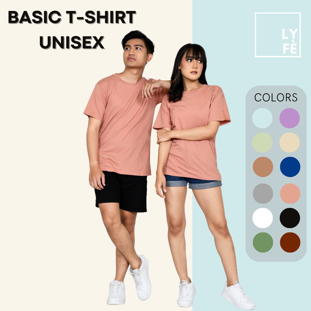 Jual KAOS POLOS LENGAN PENDEK COTTON COMBED 30S UNISEX | Shopee Indonesia