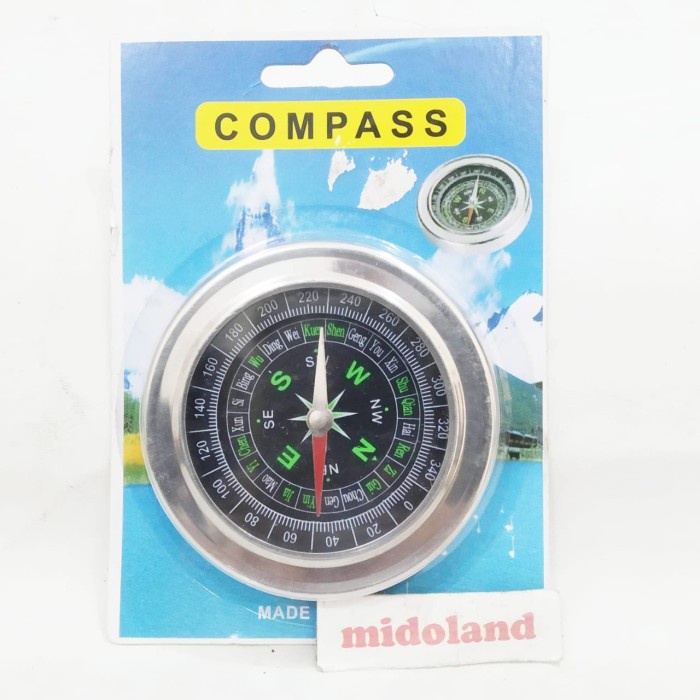 Jual Komp Kompas Compass Bulat Derajat Penunjuk Arah Mata Angin