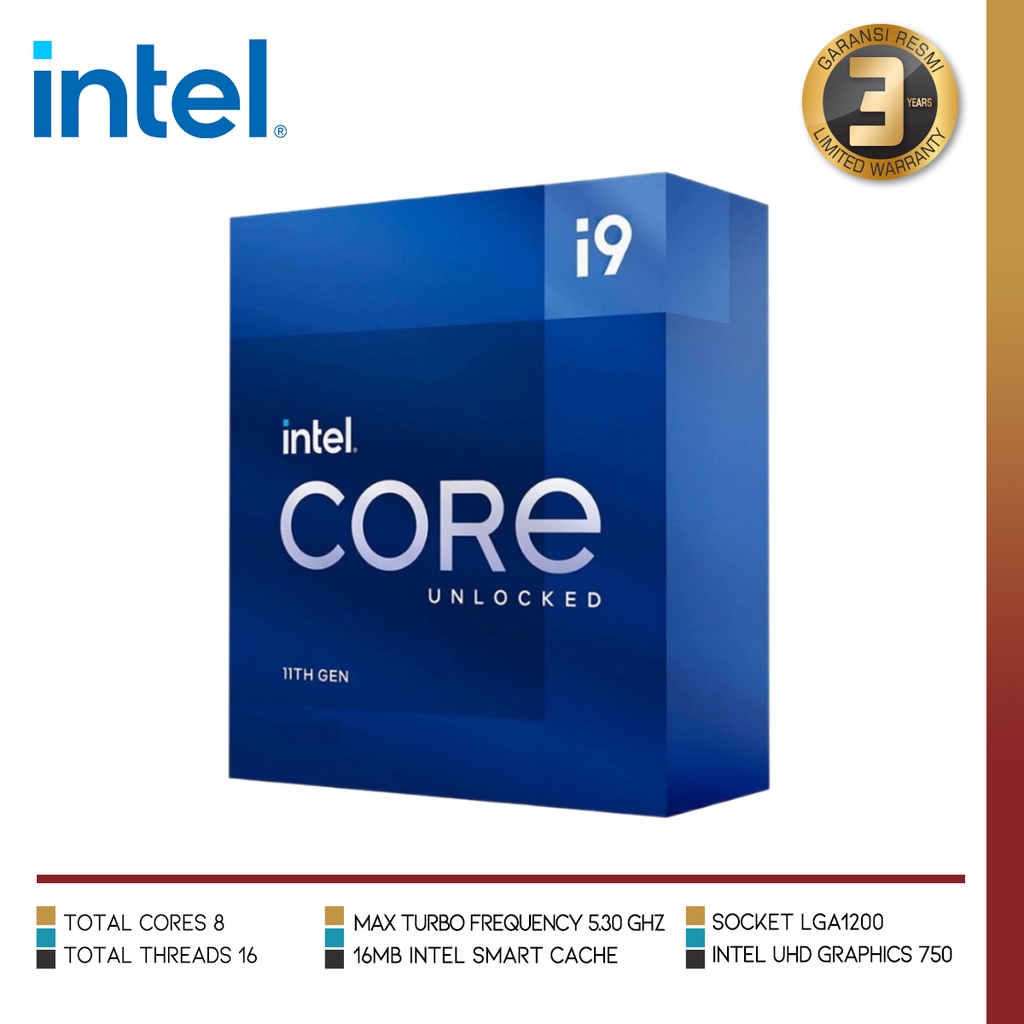 Jual INTEL CORE I9 11900K | Desktop Processor 8 Cores LGA 1200 | Shopee ...