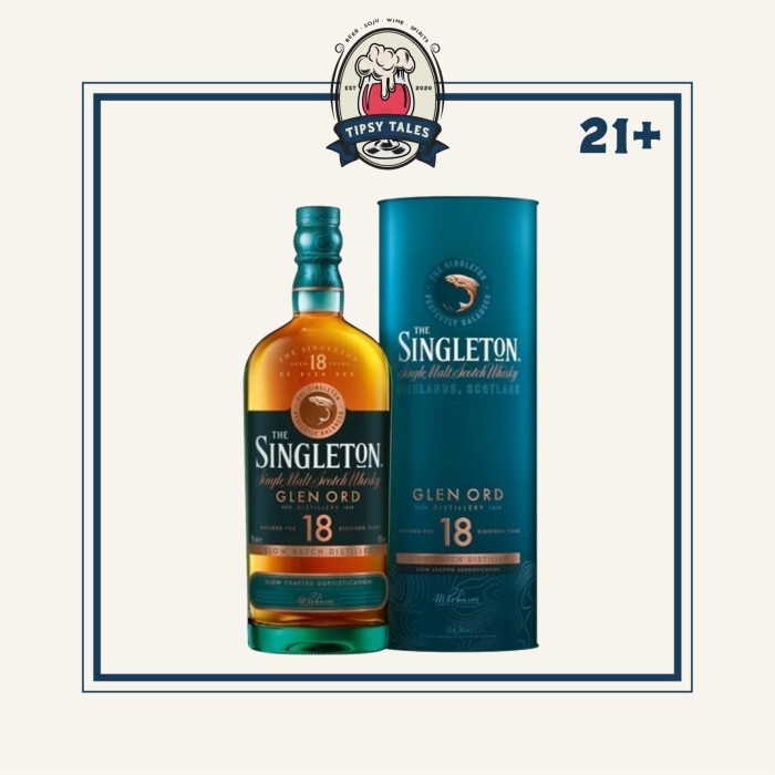 Jual Singleton 18 Years Old Glen Ord Single Malt Scotch Whisky 700ml Shopee Indonesia 0146