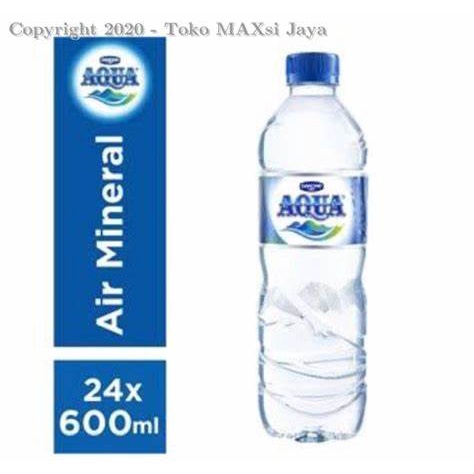 Aqua 600 ml produk minuman kemasan
