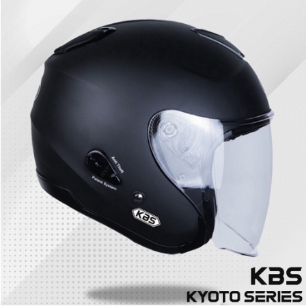 Jual Helm Kbs Kyoto Black Dof Half Face Sni Premium Untuk Pria Dan Wanita Dewasa Cod Shopee