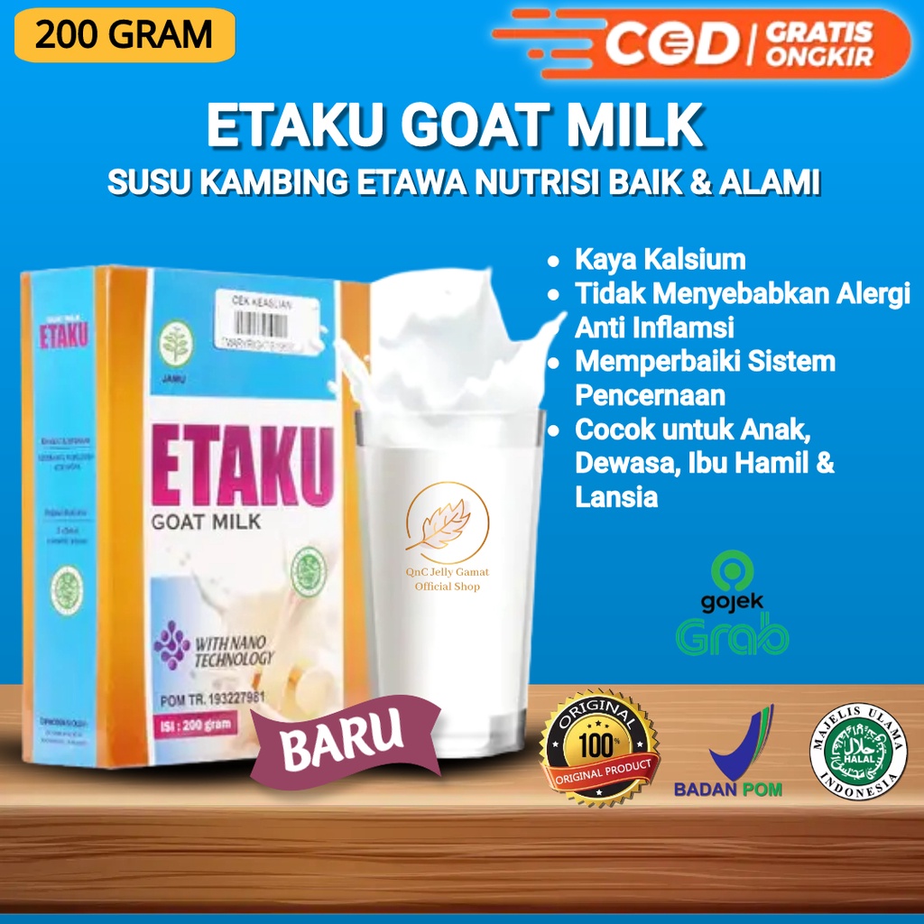 Jual ETAKU GOAT MILK Susu Kambing Etawa Tingkatkan Daya Tahan Tubuh