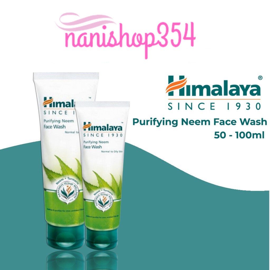 Jual Himalaya Purifying Neem Face Wash 100ml 50ml Shopee Indonesia