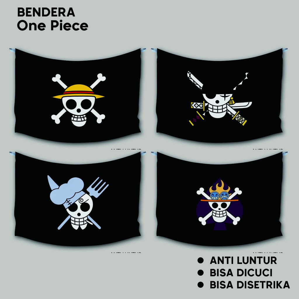 Jual POSTER BENDERA ONE PIECE Wall Decor Kain Aesthetic Cosplay ...