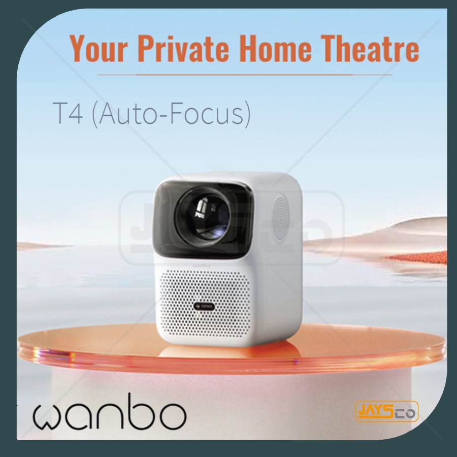 Jual Wanbo T4 Smart LED Home Projector Android Support 4K Proyektor ...