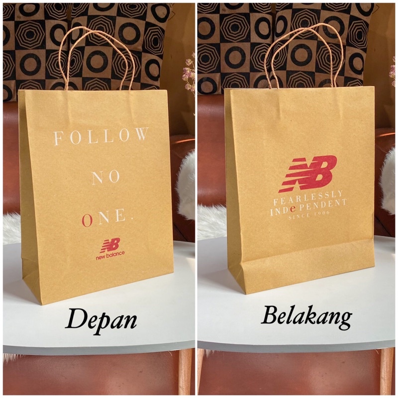 Jual Paper Bag dan Box Sepatu NB Tempat Kotak Kado Paper Box New ...