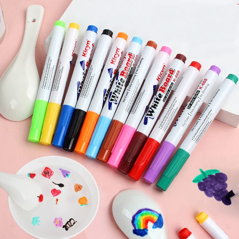 Jual GU Spidol Ajaib Mengapung di Air Magic Pen / Magic Marker Floating ...