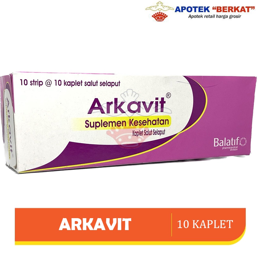 Jual ARKAVIT STRIP X 10 KAPLET MULTIVITAMIN / VITAMIN B | Shopee Indonesia