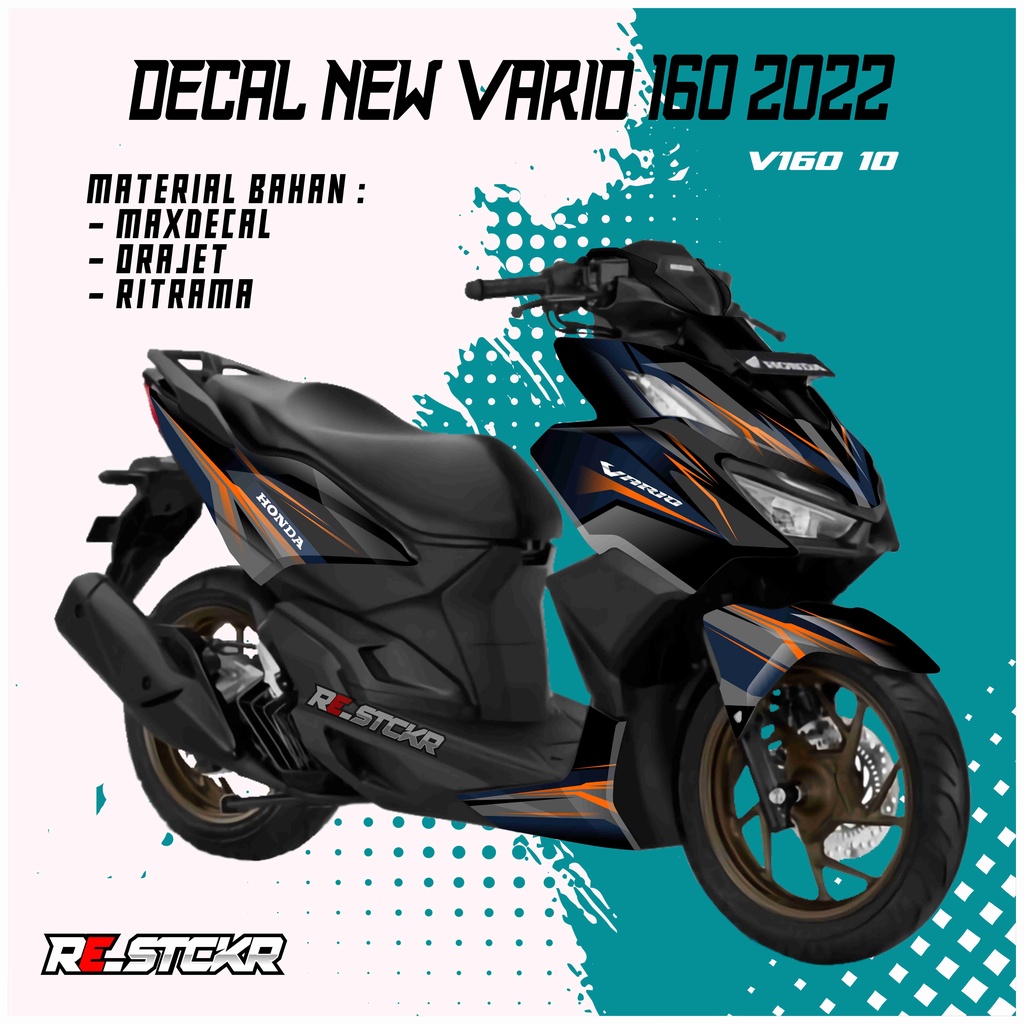 Jual Decal Full Body Vario Blue Orange Shopee Indonesia