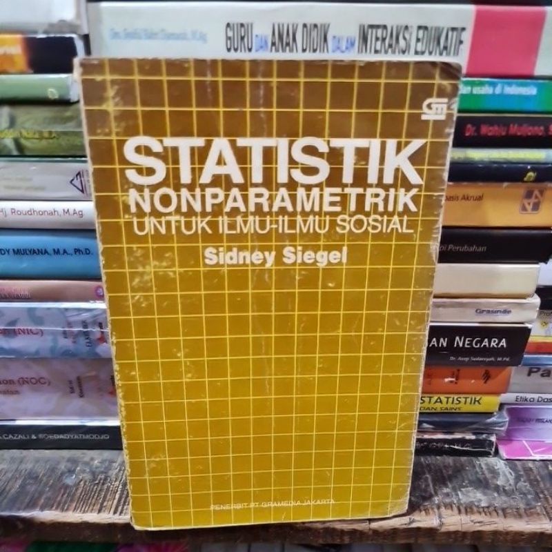 Jual Statistik Nonparametrik Untuk Ilmu Ilmu Sosial By Sidney Siegel ...