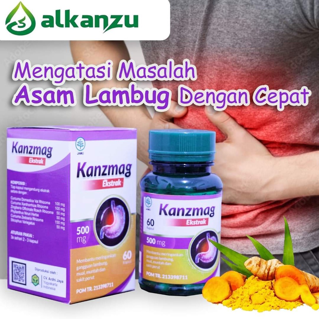 Jual Kanzmag Extrak 60 Kapsul Atasi Masalah Maag Dan Asam Lambung