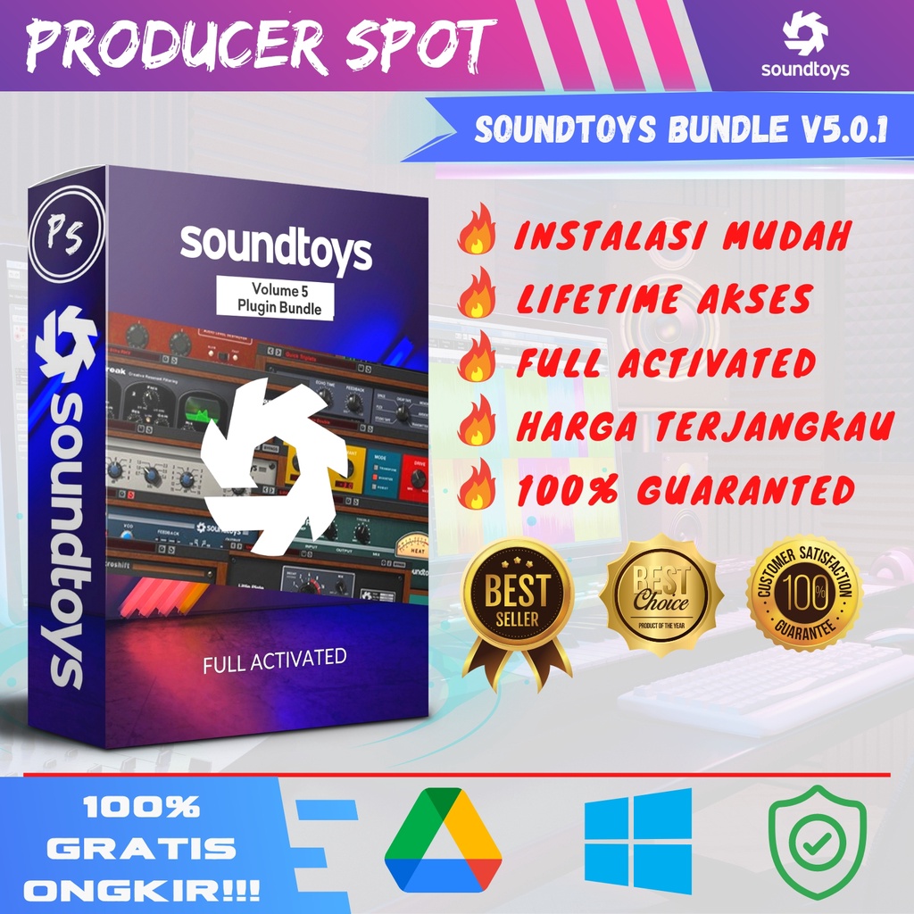 Jual SOUNDTOYS 5 BUNDLE VST FX PLUGIN ( FULL ACTIVATED / FULL VERSION
