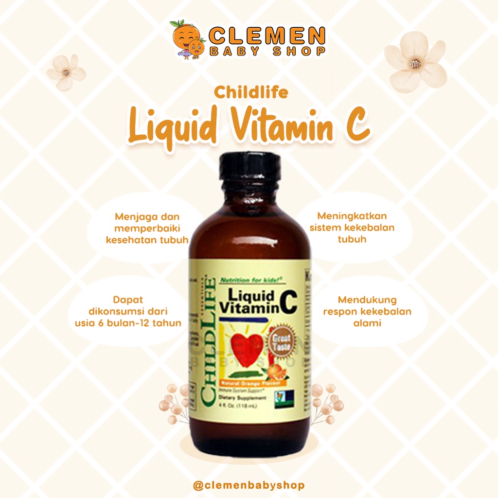 Jual Childlife Liquid Vitamin C 4 OZ Shopee Indonesia