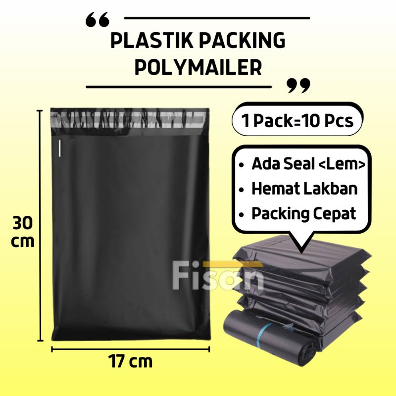 Jual 10 Pcs Kantong Plastik Packing Polymailer 17x30 Shopee Indonesia 1133