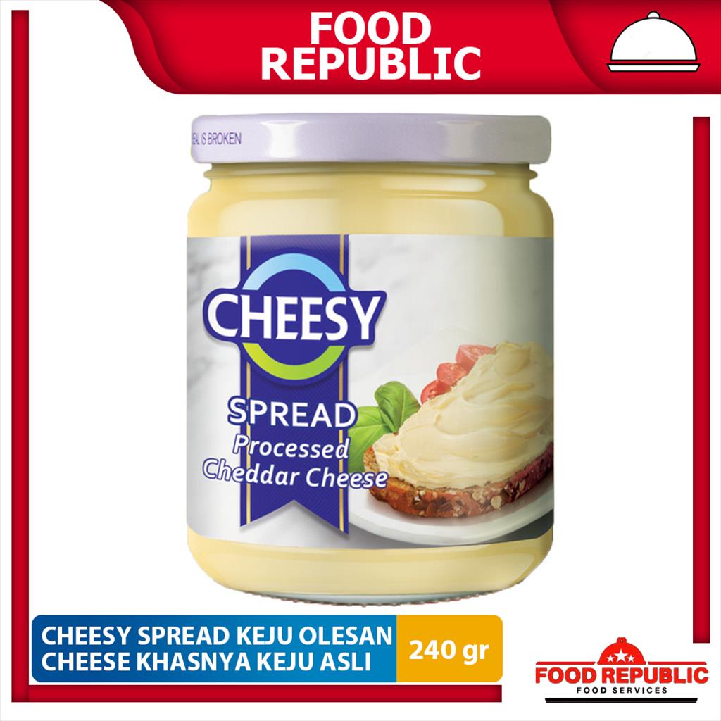 Jual Keju Cheesy Spread 240 GR / Cheddar Cheese Halal Olesan Roti dan