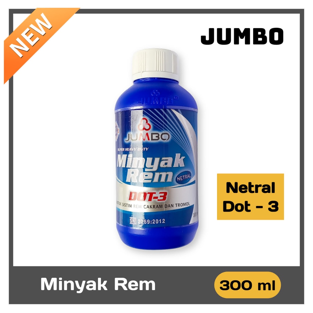 Jual Minyak Rem Jumbo Dot 3 Red 300 Ml Shopee Indonesia 3924