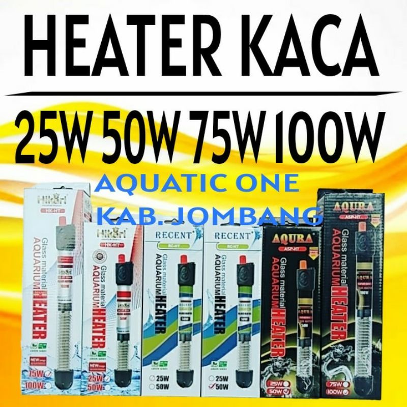 Jual HEATER KACA Aquarium Pemanas Penghangat Air Akuarium Pengatur Suhu ...