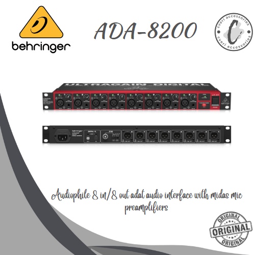 Jual BEHRINGER ADA8200 8 In/8 Out ADAT Audio Interface dan Preamp