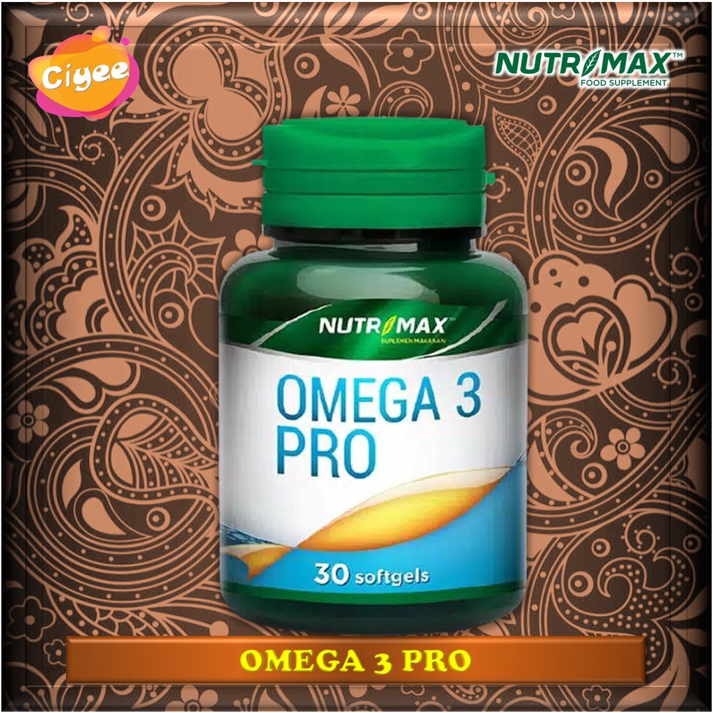 Jual Ciyee.. Nutrimax Omega 3 Pro isi 30 / Nutrimax Vitamin Fish Oil