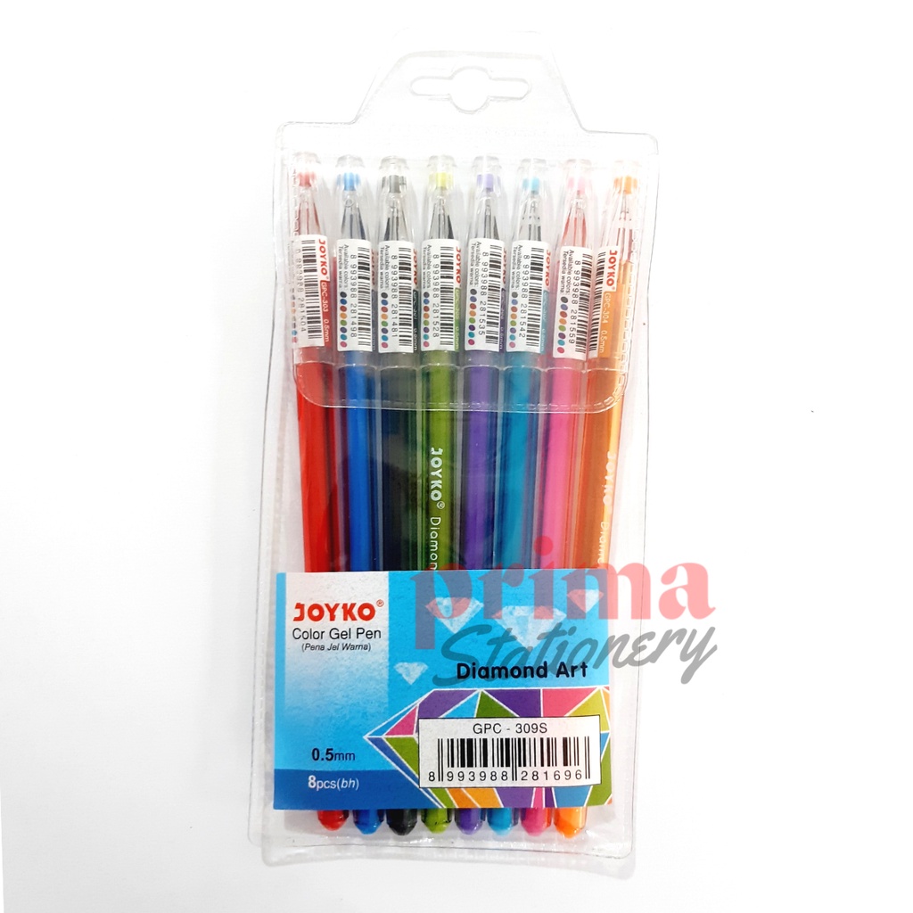 Jual Joyko Gel Pen Warna Diamond GPC-310S Art Set (Isi 10) / Pulpen ...