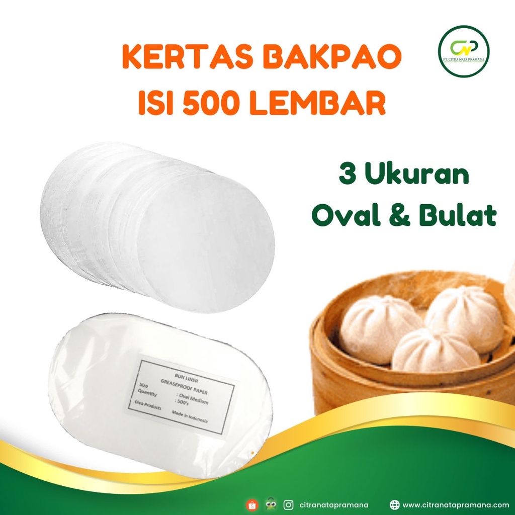 Jual Kertas Alas Bakpao Bulat 6cm Tatakan Alas Bapao Pao Bakpau Oval