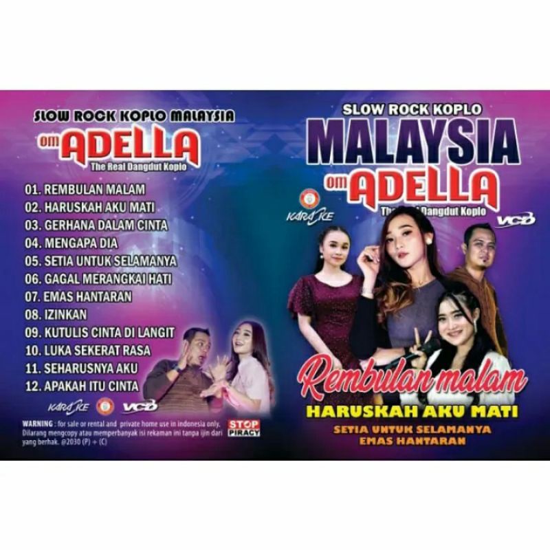 Jual Kaset VCD Lagu Dangdut Om Adella Malaysia | Shopee Indonesia