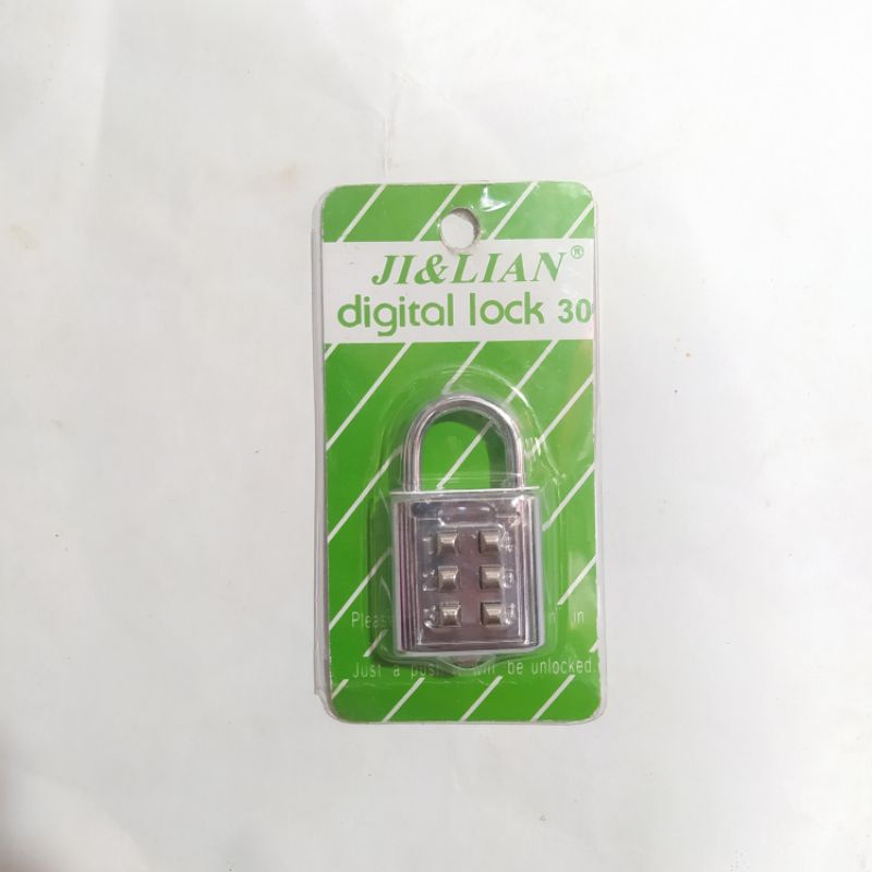 Jual Gembok Koper Pin Angka 10 Digit Ukuran 40mm Asli Original Top ...