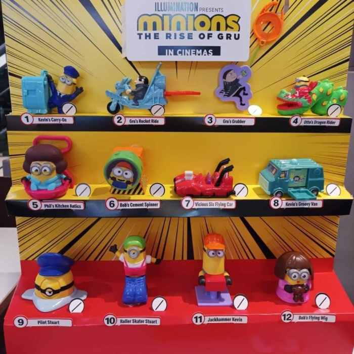 Jual Set Happy Meal Minions 2 Mcd Mcdonalds The Rise Of Gru 2022 Otto