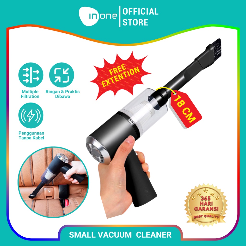 Jual INONE Vacuum Cleaner Portable Wireless Alat Penyedot Debu Mobil