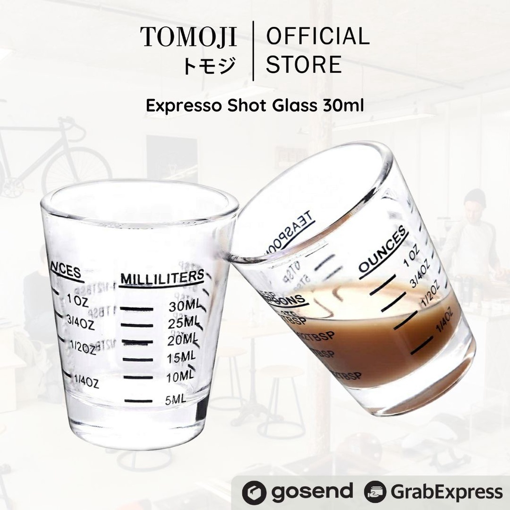 Jual Tomoji Expresso Shot Glass Shot Glass Gelas Ukur Kopi 30ml Shopee Indonesia 4808