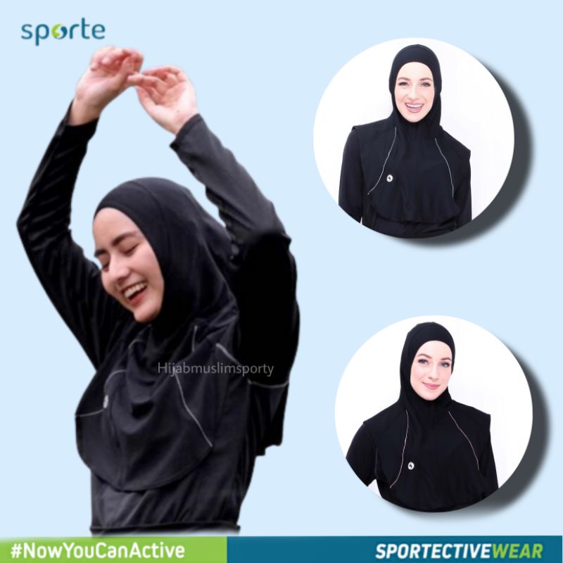 Jual Kerudung Jilbab Hijab Olahraga Senam Sport Instan Wanita Panjang