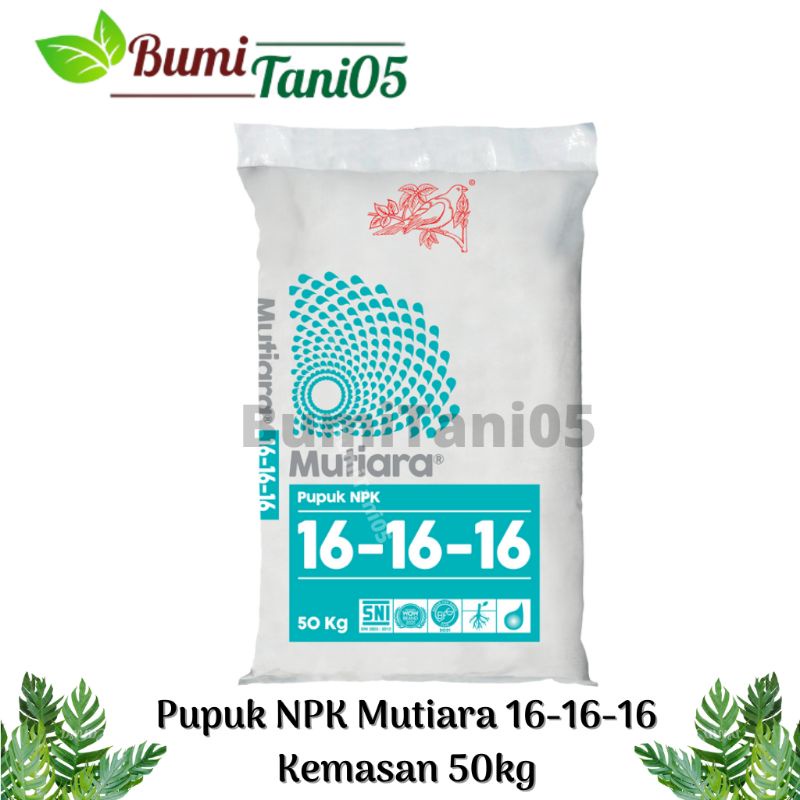 Jual Pupuk NPK Mutiara 16-16-16 Meroke Kemasan 50kg | Shopee Indonesia