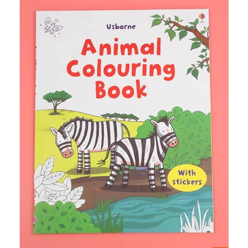 Jual usborne sticker book / usborne coloring book | Shopee Indonesia