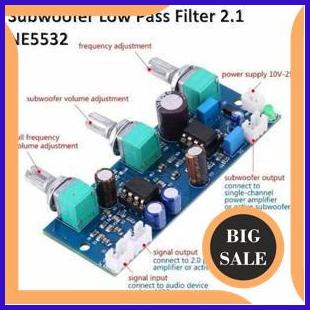 Jual tools LOW PASS FILTER 2.1 CHANNEL NE5532 Amplifier SUBWOOFER LPF