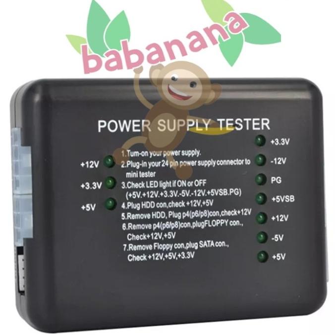 Jual Power supply tester led atx sata hdd 24pin psu motherboard alat