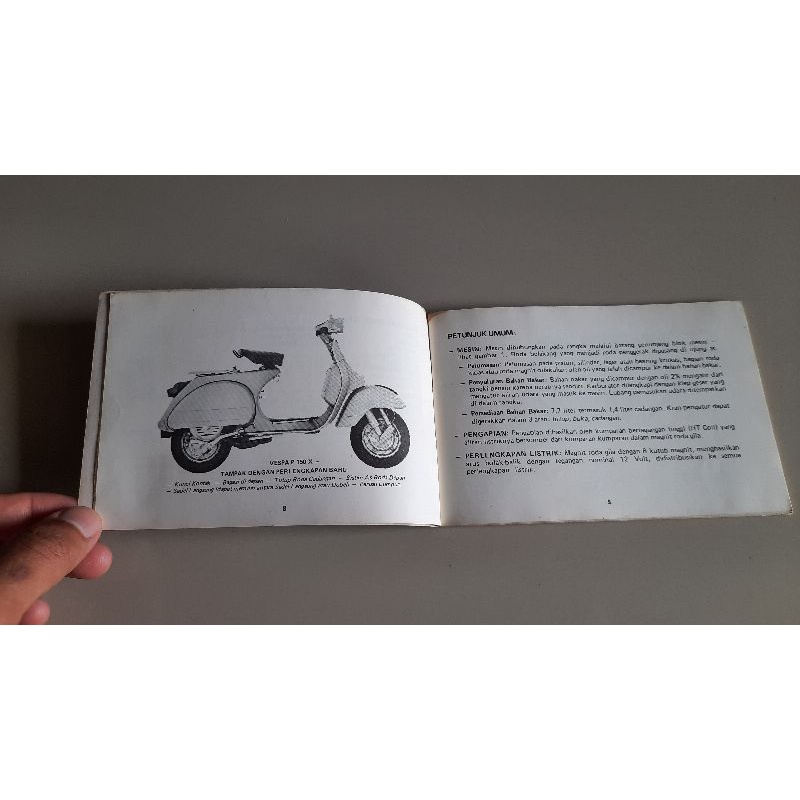 Jual Buku Manual Buku Petunjuk Vespa PX | Shopee Indonesia