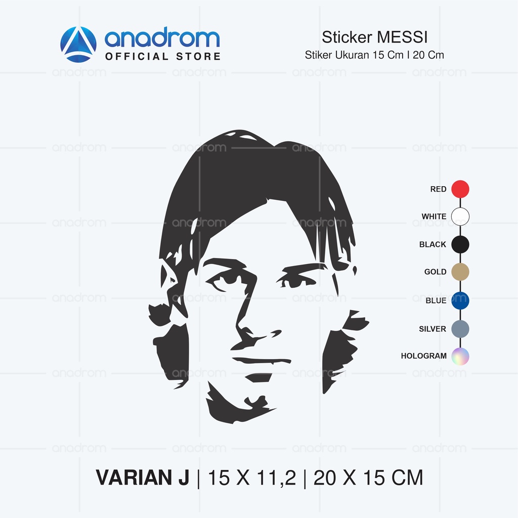 Jual Stiker Messi I Sticker Cutting Messi I Anadrom 3084 | Shopee Indonesia