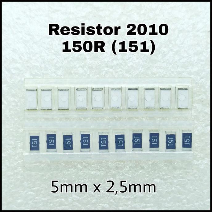 Jual Resistor SMD 2010 150R 1W 150ohm 150 Ohm Ukuran Besar 5mm x 2,5mm ...