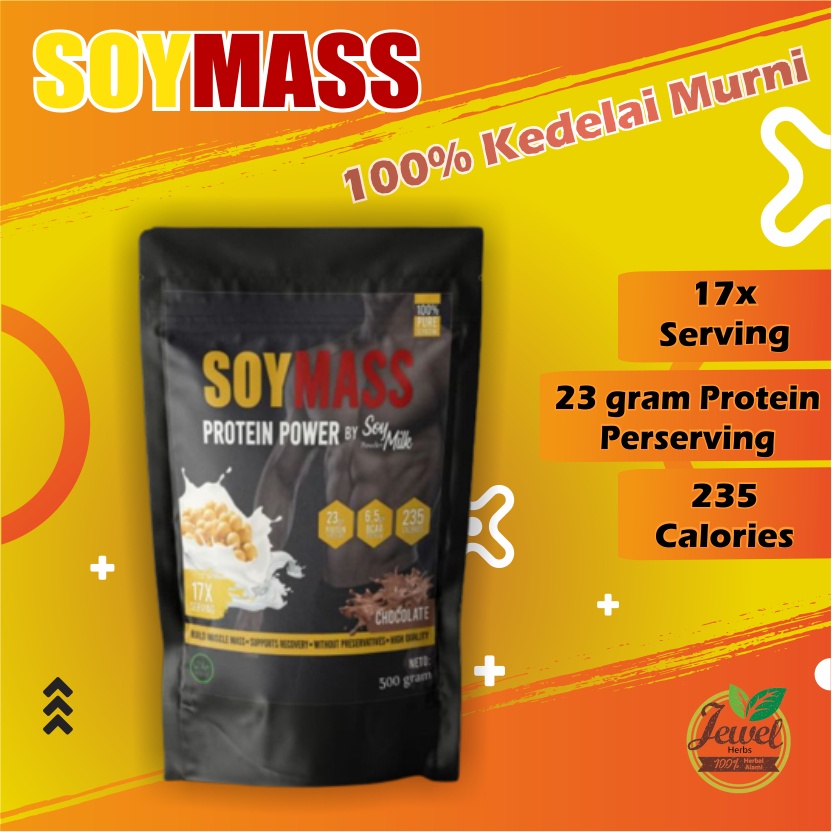 Jual Whey Protein SOYMASS Susu Bubuk Kedelai Minuman Energi Protein ...