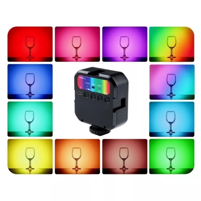 Jual Lampu Kamera Mini RGB LED Portable Photo Video Light 2000 mAh - WL ...