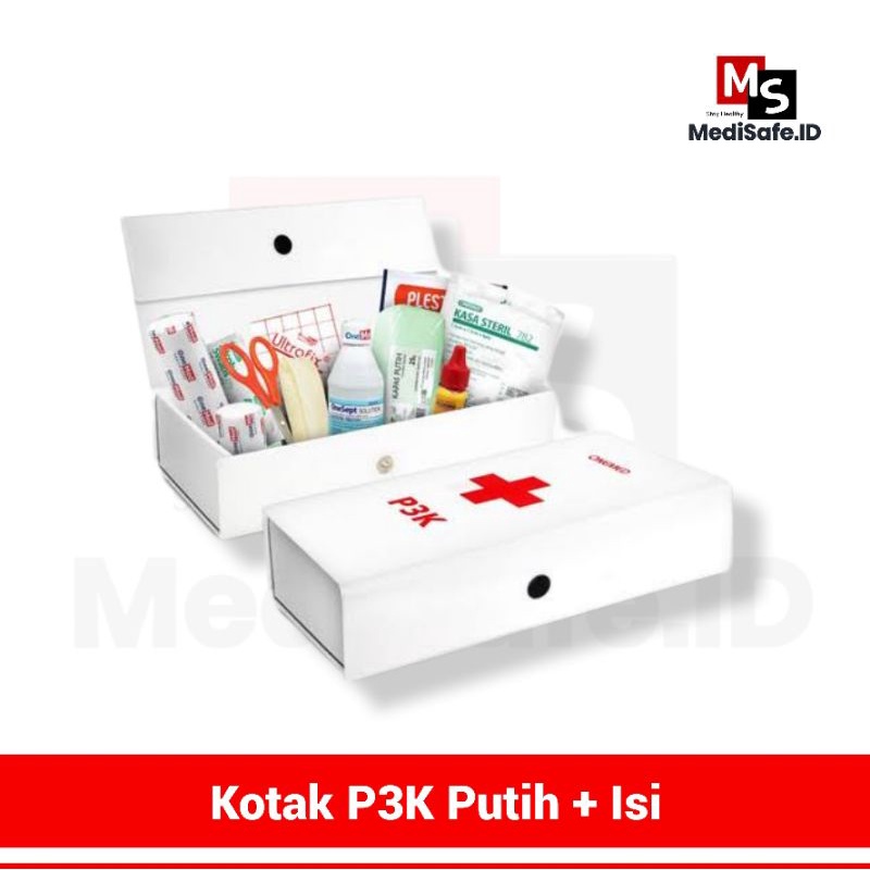 Jual Kotak P3K + Isi Set Putih Onemed | Shopee Indonesia
